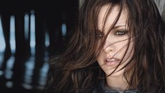 Eyes woman Kristen Stewart Actress brunettes Leather Jacket