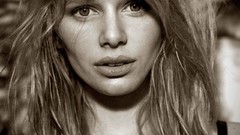 Eyes woman lingerie bra nude boobs portraits Mike Dowson