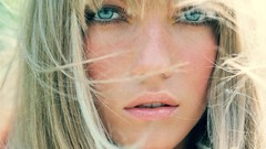 Eyes woman lips artist bokeh outdoors blondes blue eyes models 