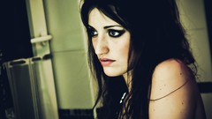 Eyes woman lips brunettes