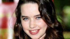 Eyes woman lips Celebrity faces Actress smiling brunettes anna 