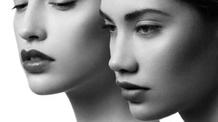 Eyes woman lips faces