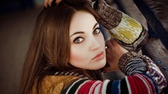 Eyes woman lips faces