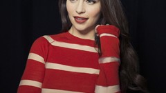 Eyes woman lips faces Actress brunettes emilia clarke Simple 