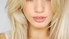 Eyes woman lips faces blondes models portraits