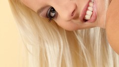 Eyes woman lips faces blondes smiling pornstars Annely Gerritsen