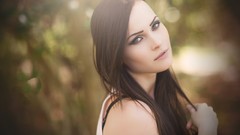 Eyes woman lips faces brunettes