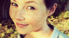 Eyes woman lips faces brunettes freckles portraits Russians