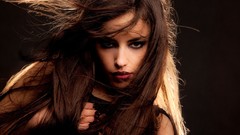 Eyes woman lips faces brunettes models