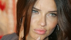 Eyes woman lips faces brunettes models adriana lima