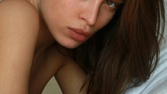 Eyes woman lips faces brunettes models portraits Mike Dowson