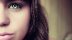 Eyes woman lips faces brunettes piercings