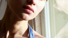 Eyes woman lips faces brunettes portraits Mike Dowson