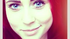 Eyes woman lips faces long hair redheads portraits Russians