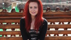 Eyes woman lips faces long hair redheads portraits Russians