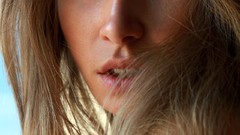 Eyes woman lips faces models portraits Mike Dowson