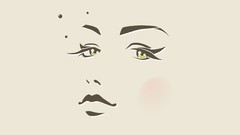 Eyes woman lips faces Noses lashes minimalistic