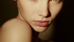 Eyes woman lips faces portraits Mike Dowson