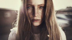 Eyes woman lips faces portraits Russians