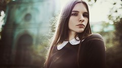 Eyes woman lips faces portraits Russians