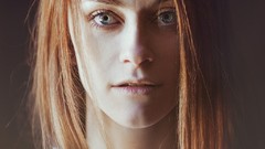 Eyes woman lips faces portraits Russians