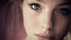 Eyes woman lips faces upscaled