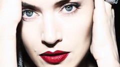 Eyes woman lips Kate Winslet Actress blue eyes