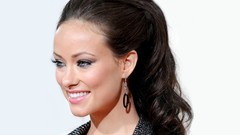 Eyes woman lips Olivia Wilde faces Actress blue eyes brunettes 