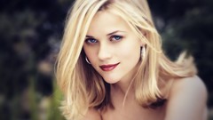 Eyes woman lips Reese Witherspoon faces Actress blurred blondes 