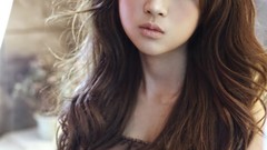 Eyes woman lips sad asians brunettes models teen