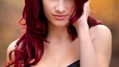 Eyes woman lips shoulders models susan coffey redheads