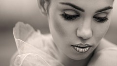 Eyes woman monochrome