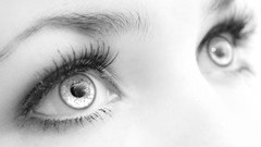 Eyes woman monochrome