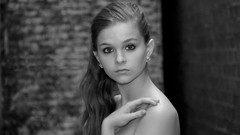 Eyes woman monochrome models redheads