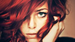 Eyes woman redheads