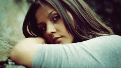 Eyes woman reflections sunlight smiley face