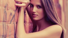 Eyes woman reflections sunlight smiling