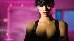 Eyes woman rihanna brunettes singers