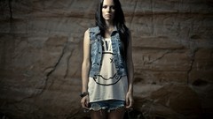 Eyes woman rocks brunettes models Russians Lena Kiera