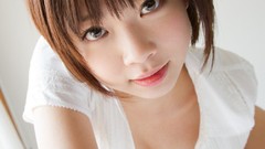 Eyes woman sakura Japanese Mana asians lingerie brunettes mana 
