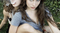 Eyes woman smoke lips Friends Kelly liz