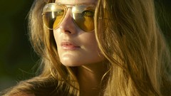 Eyes woman sunglasses models ray ban Elle magazine Eniko Mihalik