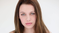 Eyes woman white background faces green eyes brunettes jamie 