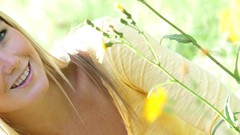 Eyes woman widescreen faces blondes smiling multiscreen Jewel A