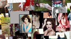 Eyes woman widescreen faces fashion smiling brunettes susan 