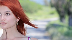 Eyes woman widescreen faces smiling long hair brown eyes 