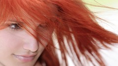 Eyes woman widescreen faces smiling long hair brown eyes 