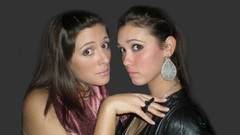 Eyes woman young faces party long hair brunettes