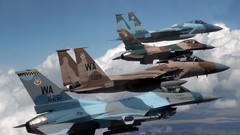F-15 eagle f-16 fighting falcon fighter jets