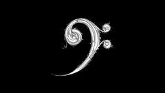 F-clef black background